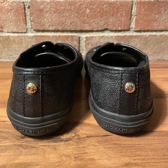 Black and Rose Gold W/7 Michael Kors Sneakers - Picture 4 of 8